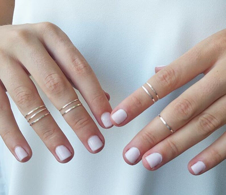 Knuckle Mix&Match Stacking Ring - HLcollection - Handmade Gold and Silver Jewelry