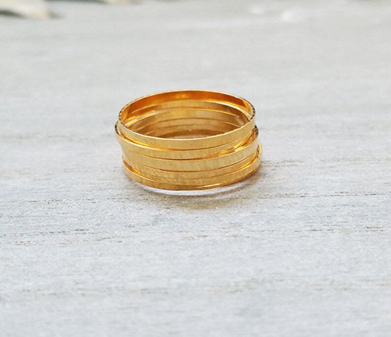 Knuckle Mix&Match Stacking Ring - HLcollection - Handmade Gold and Silver Jewelry