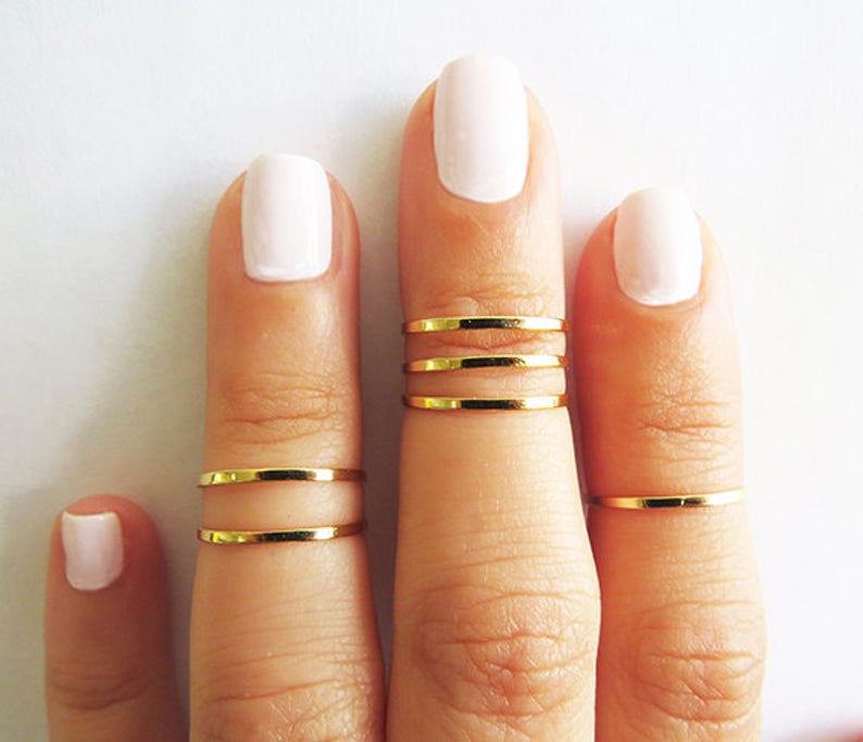 Knuckle Mix&Match Stacking Ring - HLcollection - Handmade Gold and Silver Jewelry