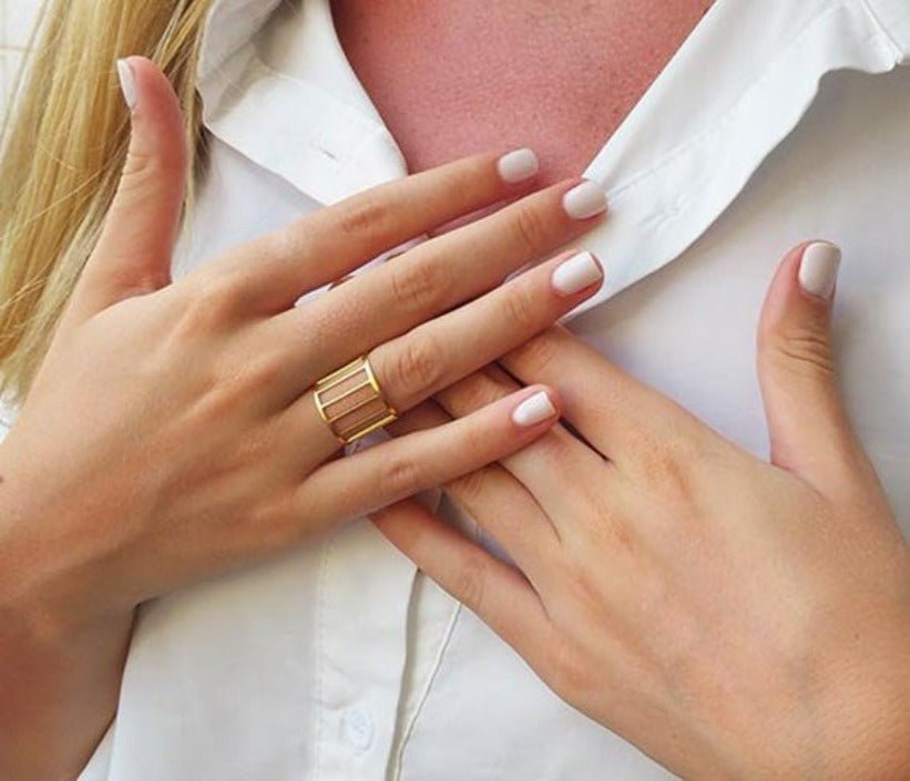 Cage Ring Gold or Silver - HLcollection - Handmade Gold and Silver Jewelry