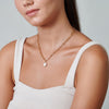 Chunky Gold Necklace with Pearl - HLcollection - Handmade Gold and Silver Jewelry