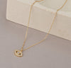 Dainty CZ Evil Eye Necklace - HLcollection - Handmade Gold and Silver Jewelry