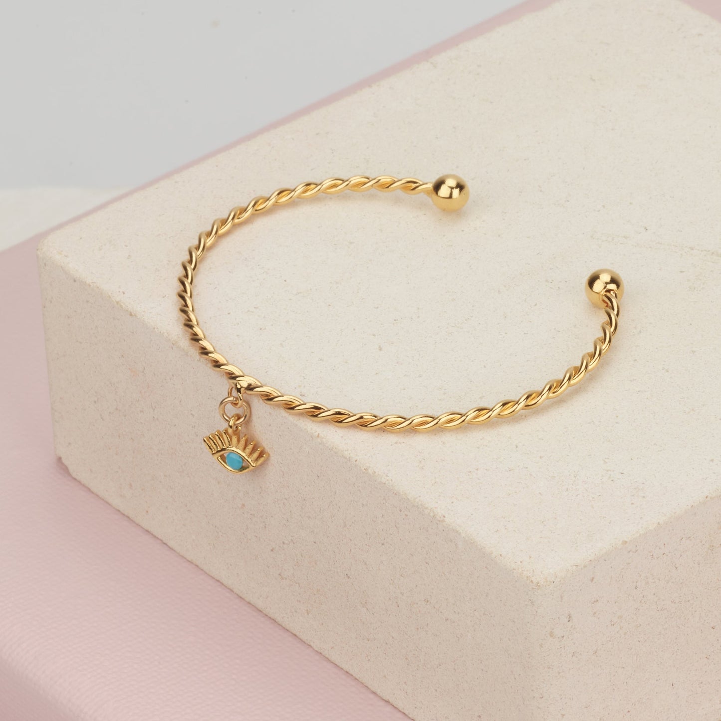 Evil Eye Gold Bracelet - HLcollection - Handmade Gold and Silver Jewelry