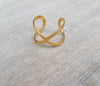 Gold Infinity Ring - HLcollection - Handmade Gold and Silver Jewelry