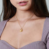 Gold Lock Charm Necklace - HLcollection - Handmade Gold and Silver Jewelry