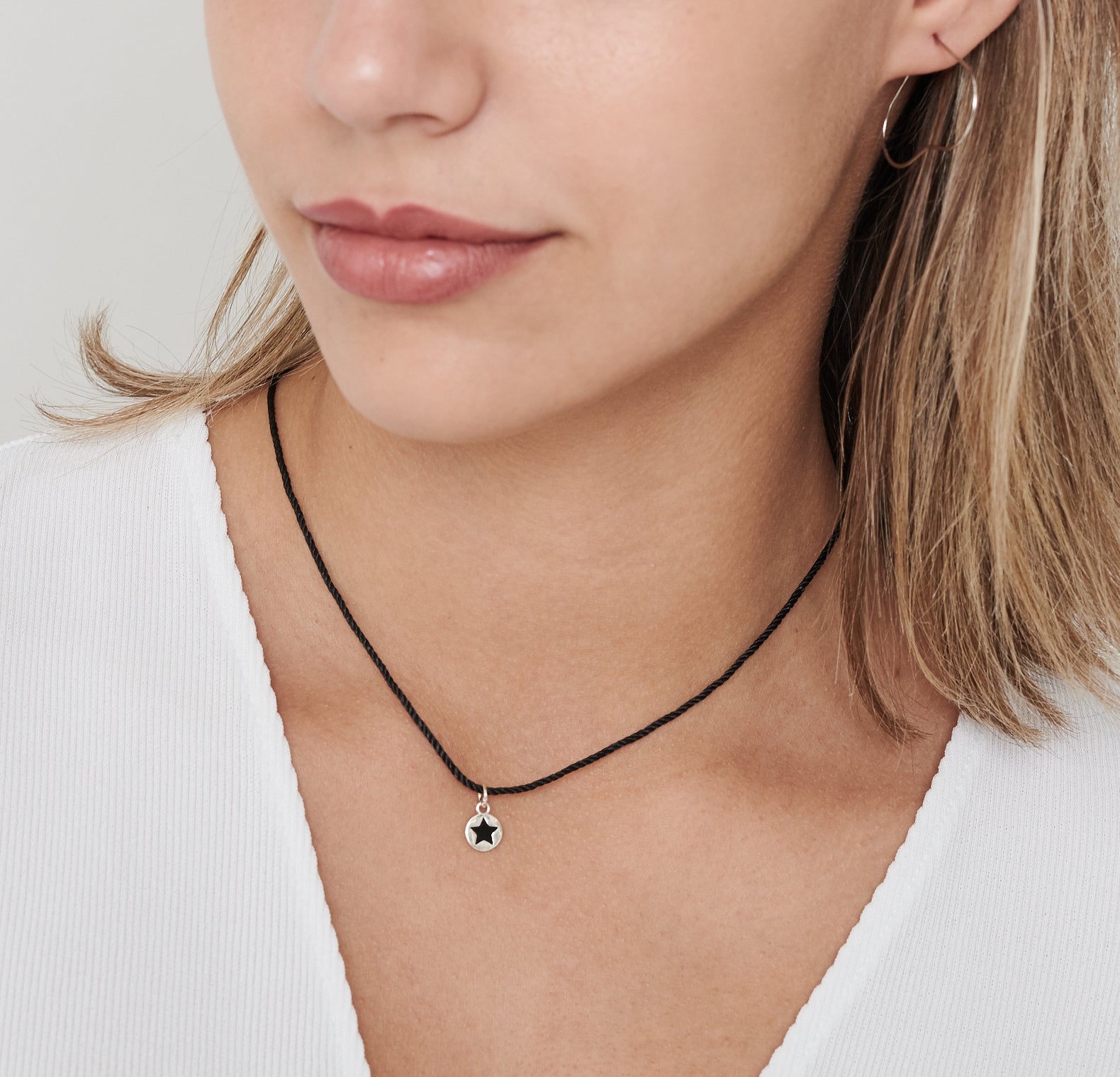 Silver Star Necklace - HLcollection - Handmade Gold and Silver Jewelry