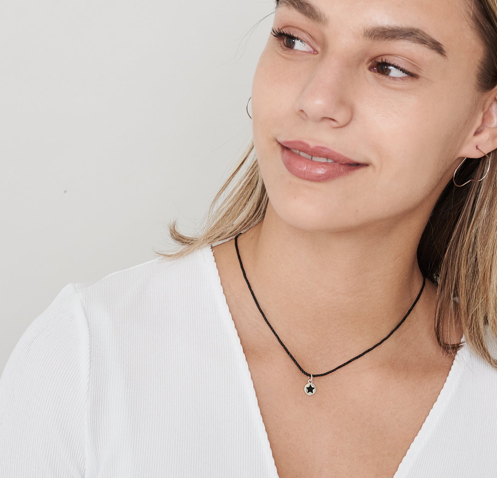 Silver Star Necklace - HLcollection - Handmade Gold and Silver Jewelry