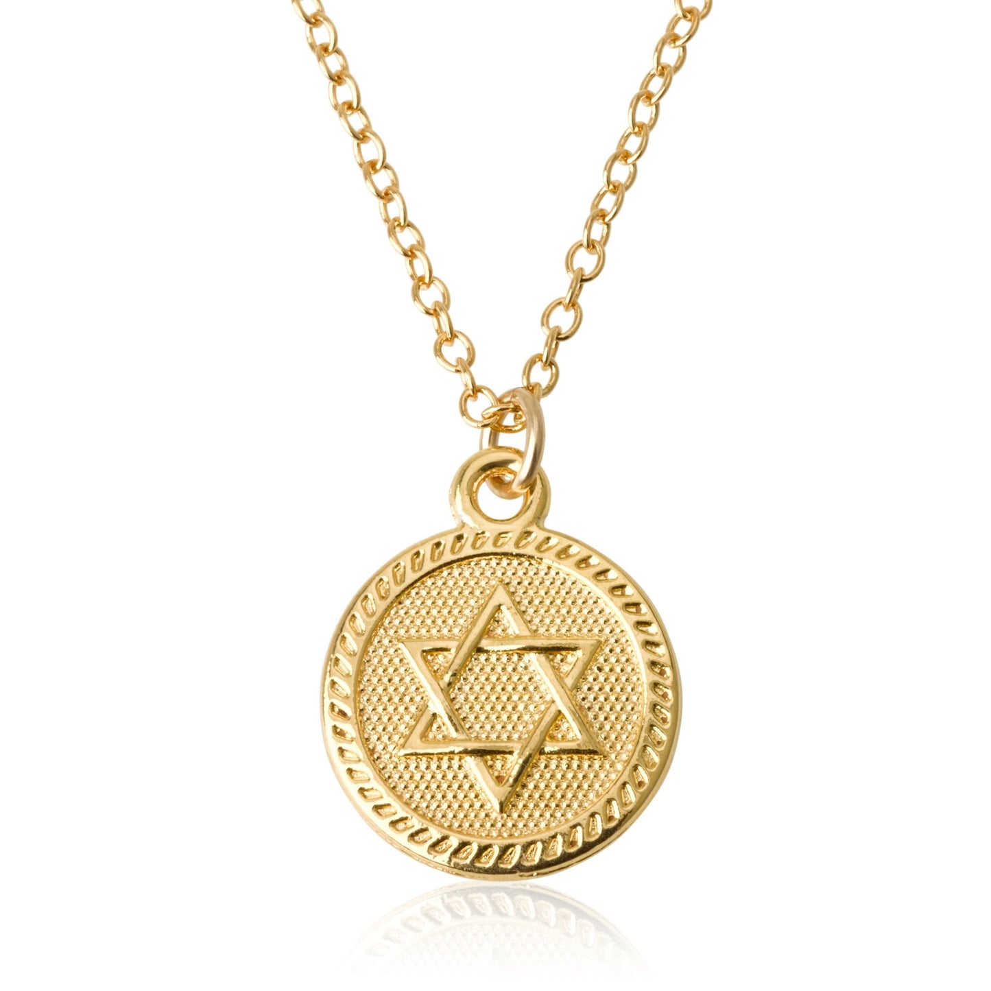 Star of David Necklace Gold or Silver - HLcollection - Handmade Gold and Silver Jewelry