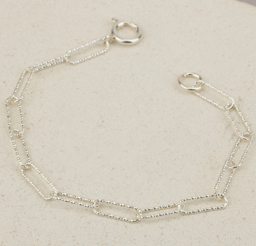 Sterling Silver chain bracelet - HLcollection - Handmade Gold and Silver Jewelry