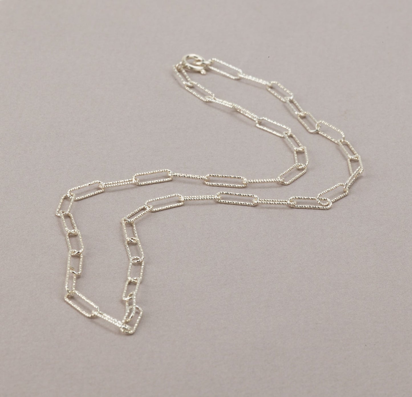 Sterling Silver Chunky Chain Necklace - HLcollection - Handmade Gold and Silver Jewelry