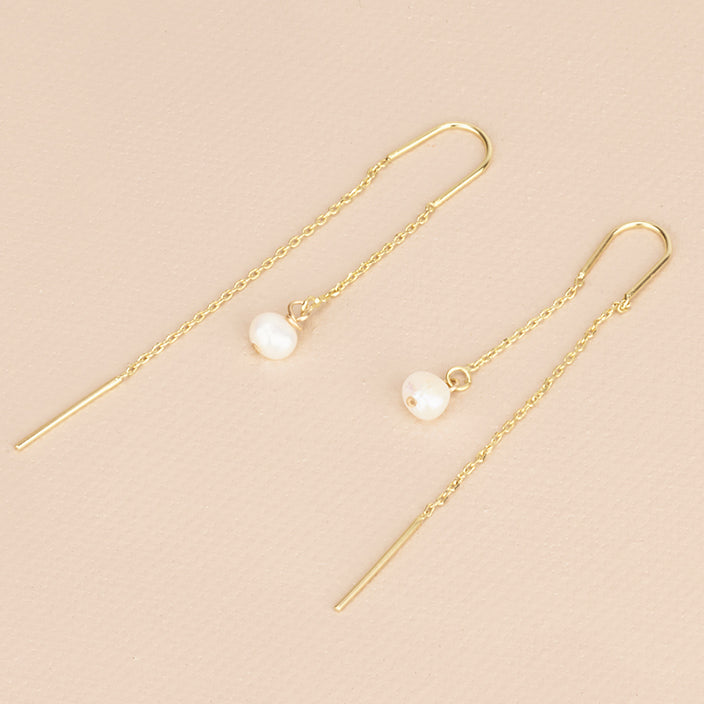Pearl Ear Threader Earrings