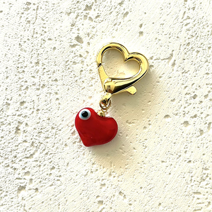 Bag Charms, Charms for Handbags, Red Heart Charm