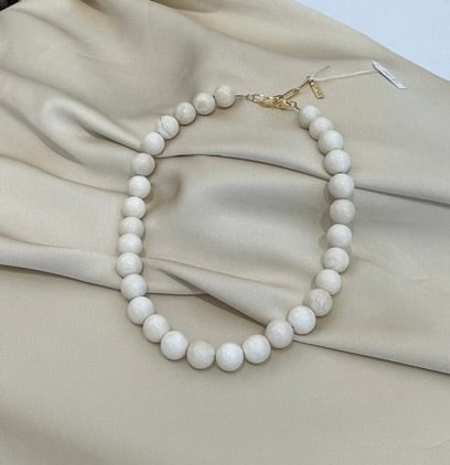 Ivory Jade Bead Neacklace