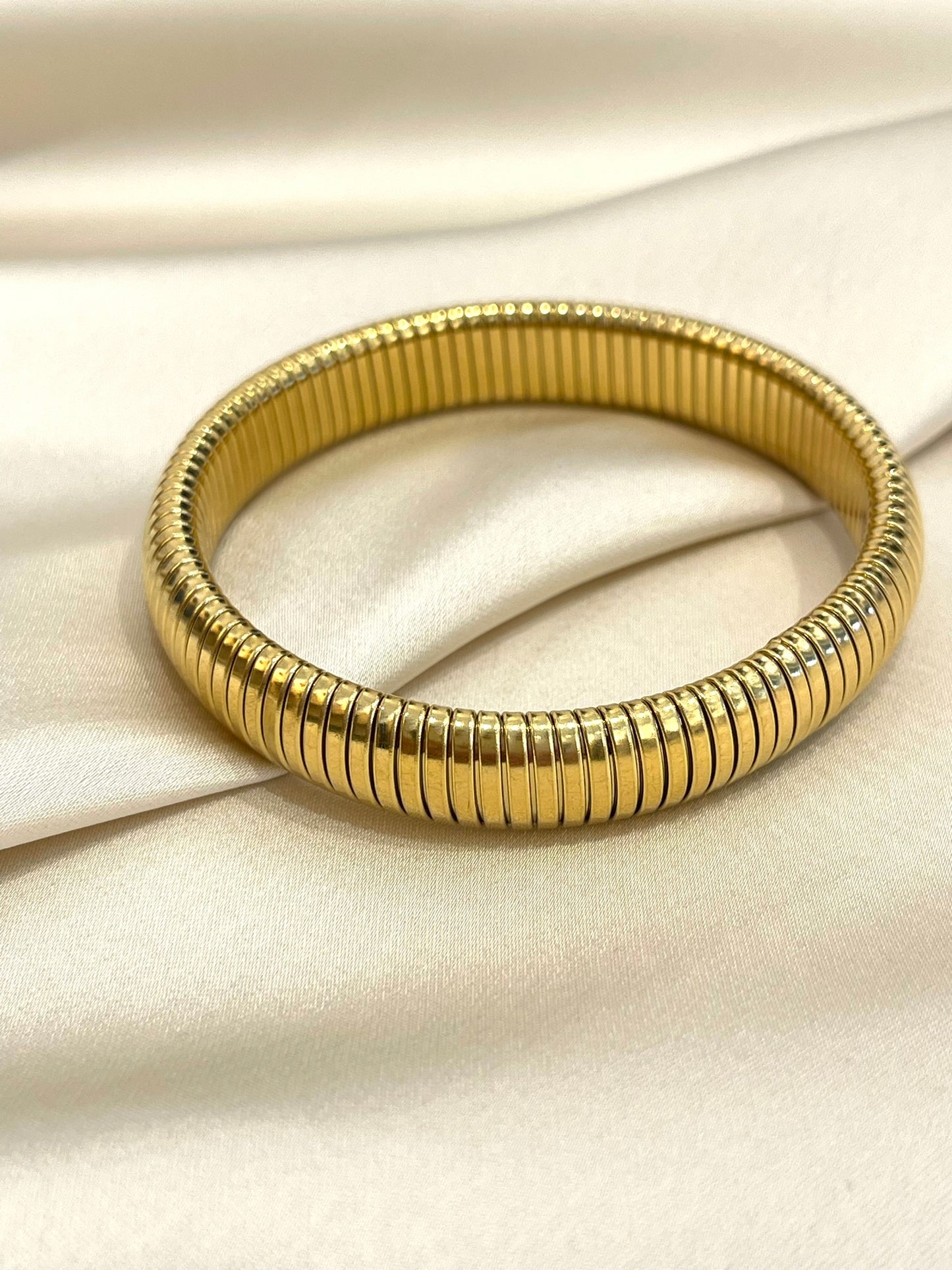 Gold Elastic Bangle