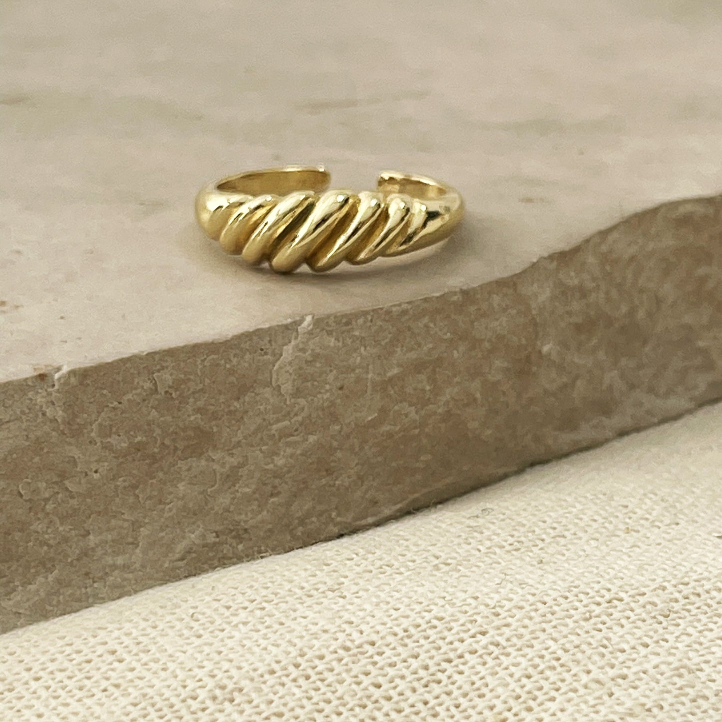 Gold Twisted Rope Ring