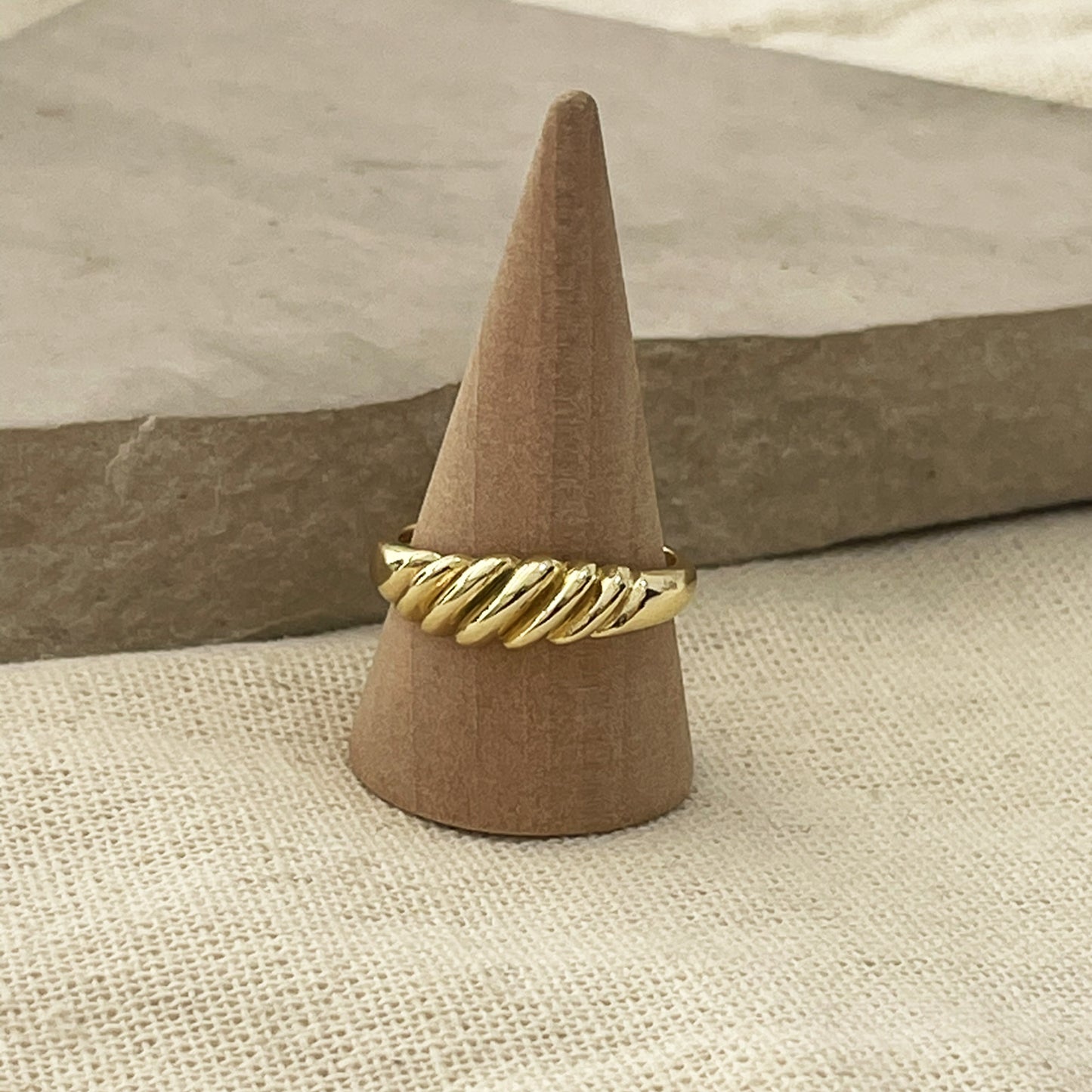 Gold Twisted Rope Ring