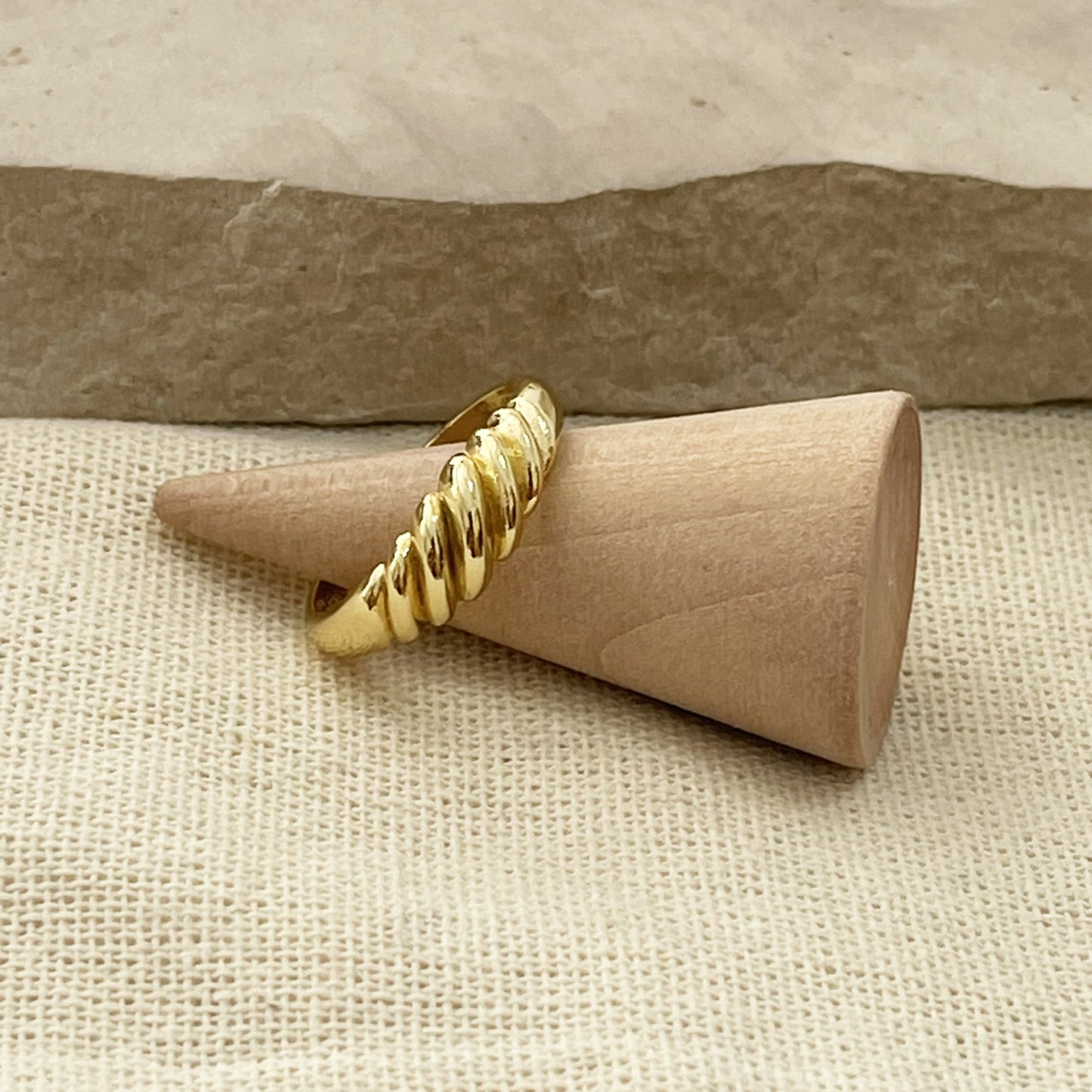 Gold Twisted Rope Ring