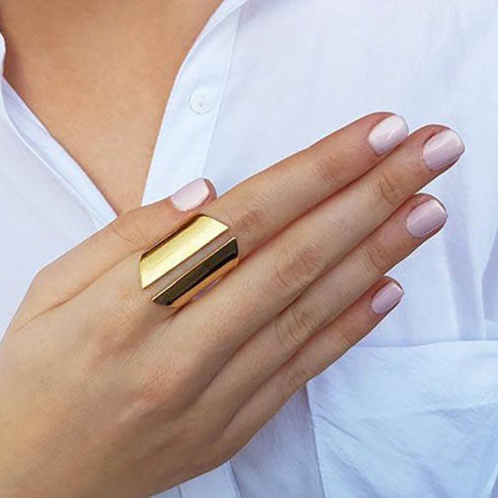 Gold Rings Open Rings Gold Open Ring – HLcollection - Handmade Gold and Silver Jewelry