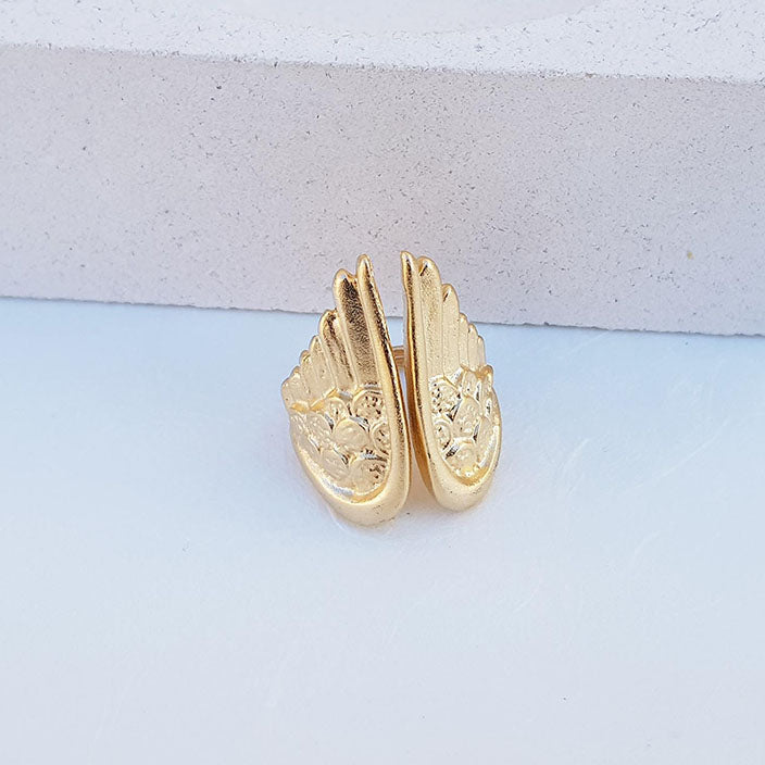Angel Wings Gold Ring