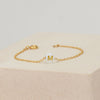 Custom Letter Beads Gold Bracelet - HLcollection - Handmade Gold and Silver Jewelry