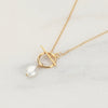 Freshwater Pearl Gold Necklace - HLcollection - Handmade Gold and Silver Jewelry
