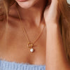 Freshwater Pearl Gold Necklace - HLcollection - Handmade Gold and Silver Jewelry