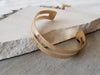 Gold Cuff Bracelet - HLcollection - Handmade Gold and Silver Jewelry