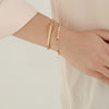 Gold Cuff Bracelets Set - HLcollection - Handmade Gold and Silver Jewelry