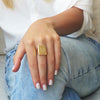 Gold Personalized Ring - HLcollection - Handmade Gold and Silver Jewelry