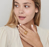 Gold Statement Dome Ring - HLcollection - Handmade Gold and Silver Jewelry