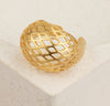 Gold Statement Dome Ring - HLcollection - Handmade Gold and Silver Jewelry