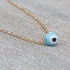 Protection Evil Eye Necklace - HLcollection - Handmade Gold and Silver Jewelry
