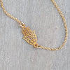 Sterling Silver Hamsa Necklace - HLcollection - Handmade Gold and Silver Jewelry